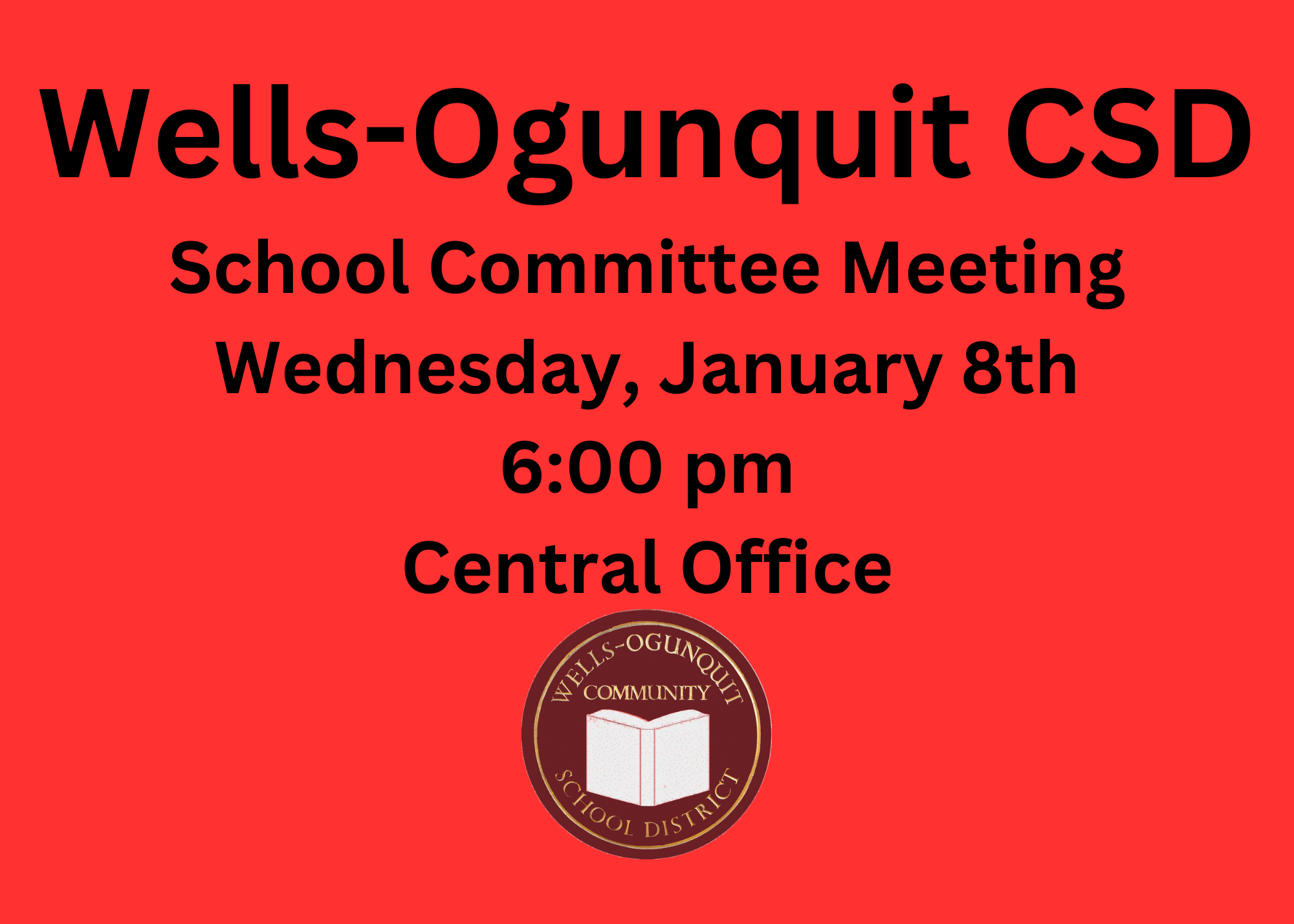 WOCSD January School Committee Meeting